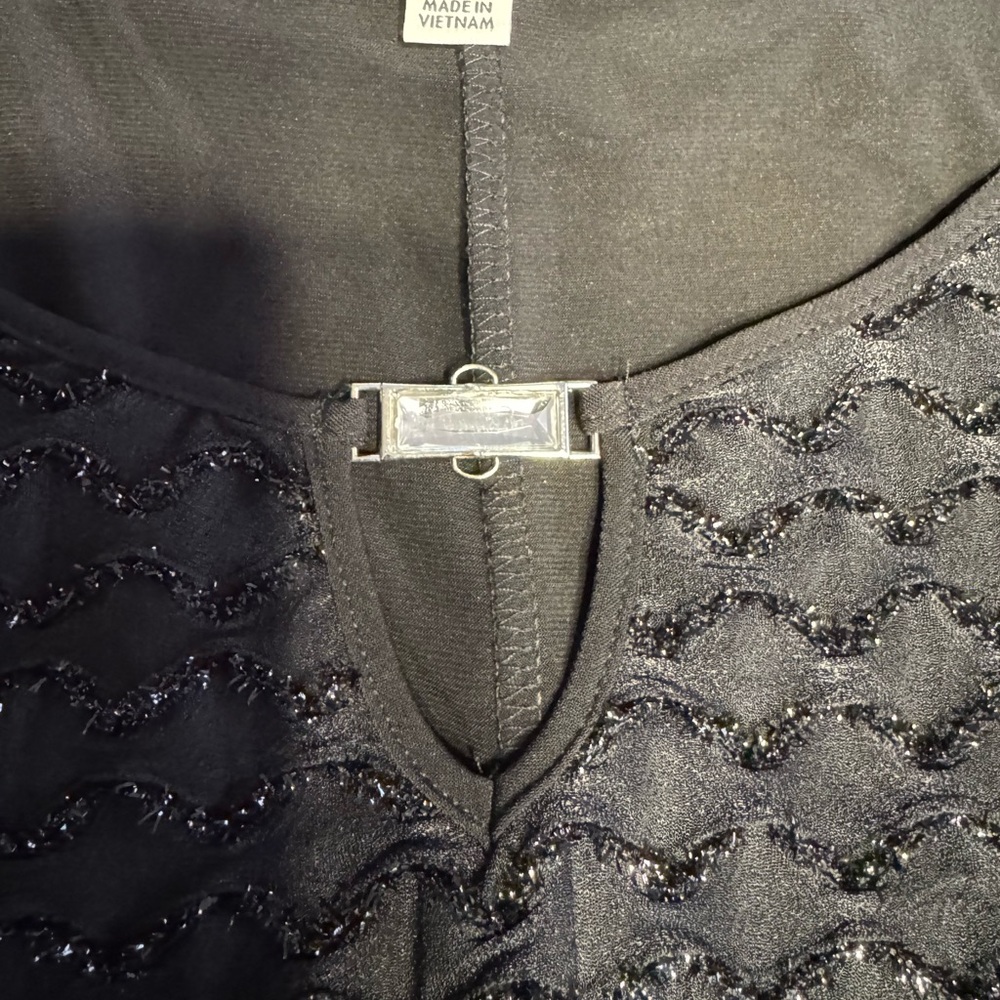 Studio Works Dark Gray Women's Textured Blouse - Picture 4 of 6